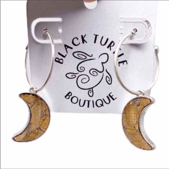 Moon Cork Earrings NEW - Picture 3 of 7